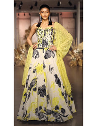 The Garden Of Eclipse Corset Lehenga